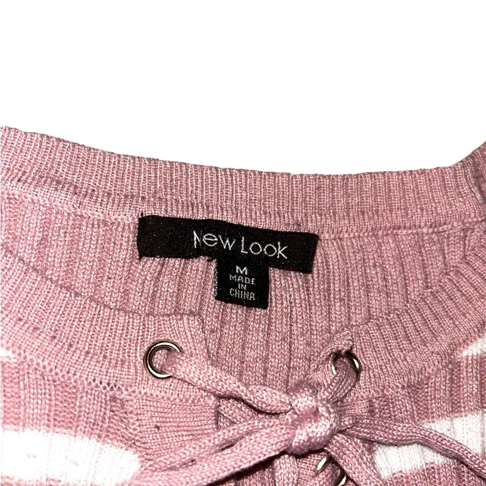 New look pink and white fit sweater. - Picture 4 of 4